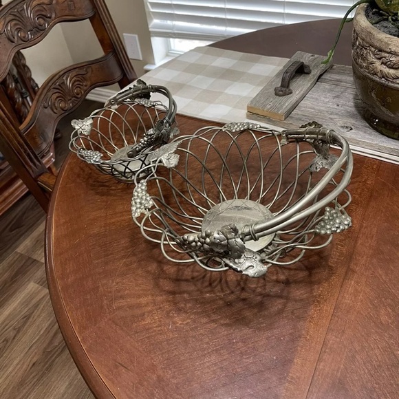 2 Vintage Godinger Silver baskets - Picture 9 of 11